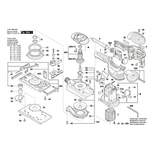 Запчасти для шлифмашины Bosch GSS 230AVE